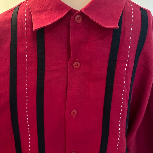 Cubavera Men's Short Sleeve Button Down Shirt, Size XL - Picture 2 of 5